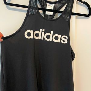 Adidas tank top Brand New Mesh detail Slit in back for easy movement